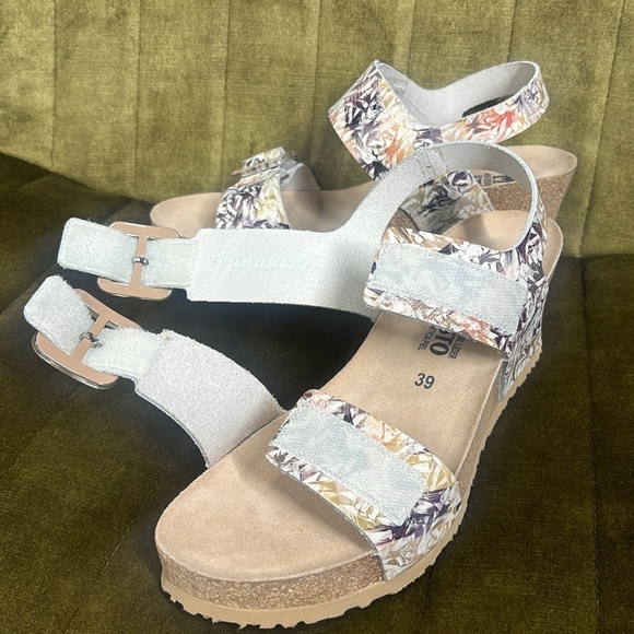 Mephisto multicolor velcro strap wedges size 39 NWOT - Picture 10 of 12